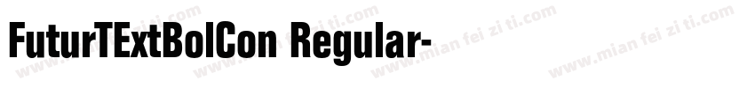 FuturTExtBolCon Regular字体转换